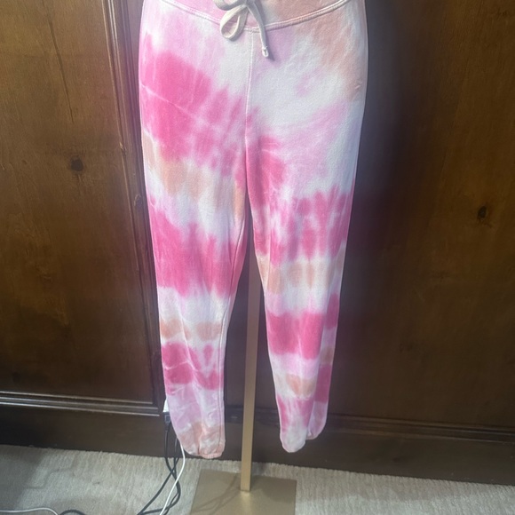 NWT SIZE 1/S Sundry Blush and Rust Tie-Dye Joggers - Picture 3 of 8